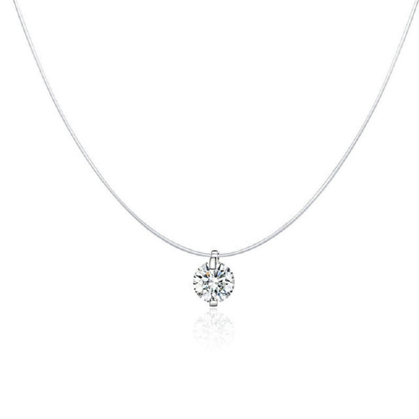 Nylon Halskette Kristall Sterling Silber - FALKENKOENIG SCHMUCK & Piercing Online Shop