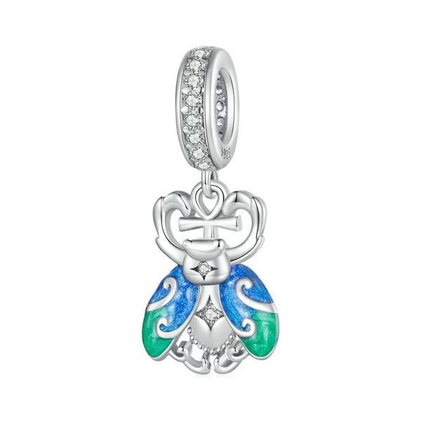 Charm Anhänger Skarabäus Sterling Silber - FALKENKOENIG SCHMUCK & Piercing Online Shop