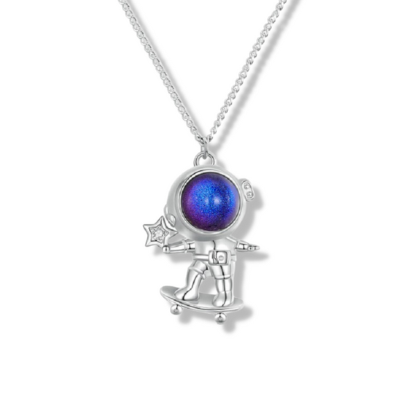 Astronauten Skater Anhänger Sterling Silber - FALKENKOENIG SCHMUCK & Piercing Online Shop