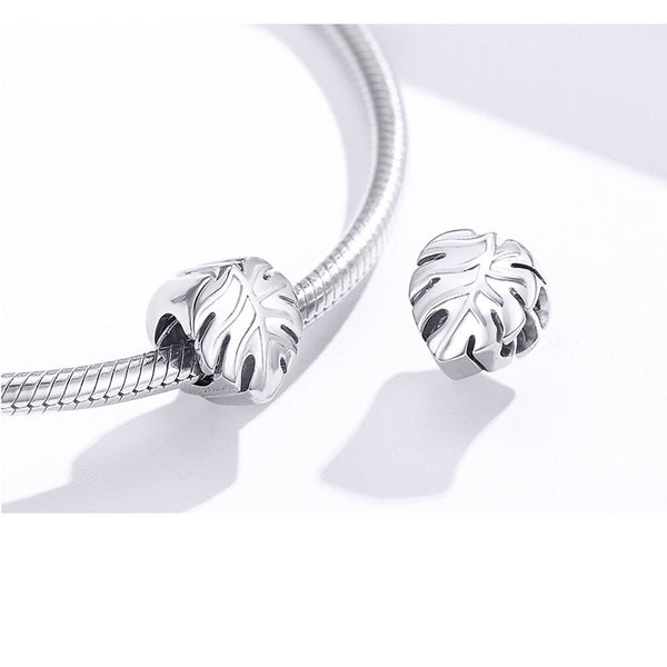 Monstera Charm Anhänger Blatt Sterling Silber - FALKENKOENIG SCHMUCK & Piercing Online Shop