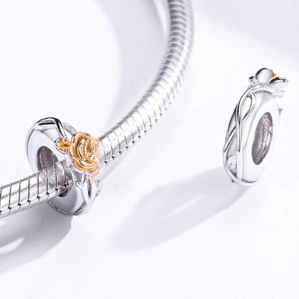 Charm Anhänger Rosen Sterling Silber - FALKENKOENIG SCHMUCK & Piercing Online Shop