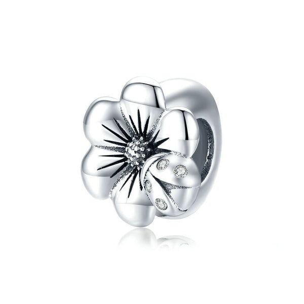 Charm Anhänger Blühende Blume Sterling Silber - FALKENKOENIG SCHMUCK & Piercing Online Shop