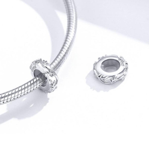 Charm Anhänger Stopper Blätter Sterling Silber - FALKENKOENIG SCHMUCK & Piercing Online Shop