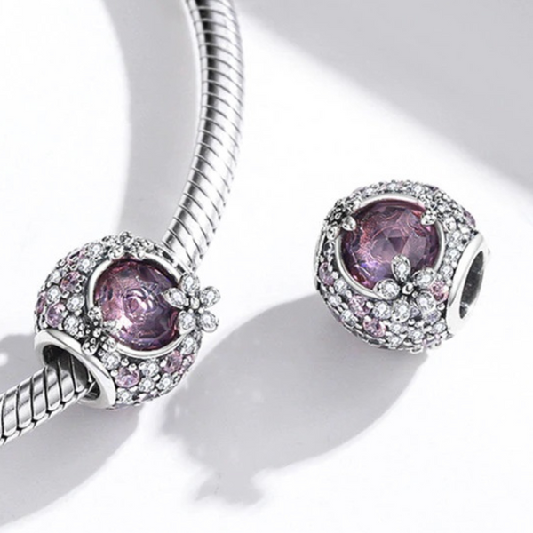 Charm Anhänger Kirschblüten Sterling Silber - FALKENKOENIG SCHMUCK & Piercing Online Shop