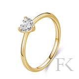 Herz Liebe Fingerring 925er Silber - FALKENKOENIG SCHMUCK & Piercing Online Shop