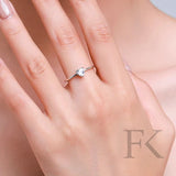 Herz Silver Liebe Fingerring 925er Silber - FALKENKOENIG SCHMUCK & Piercing Online Shop