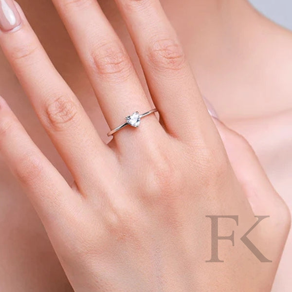 Herz Silver Liebe Fingerring 925er Silber - FALKENKOENIG SCHMUCK & Piercing Online Shop