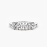 Moissanite Fingerring aus vergoldetem 925er Silber – nachhaltige Alternative zum Diamanten, luxuriöser Solitärring in Goldoptik.