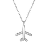 Flugzeug Reisen Halskette Sterlingsilber - FALKENKOENIG SCHMUCK & Piercing Online Shop