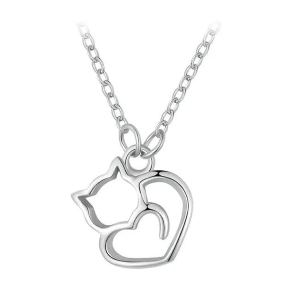 Katzen Halskette 925er Silber - FALKENKOENIG SCHMUCK & Piercing Online Shop