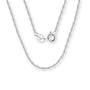 Singapur Silber Halskette aus 925er Sterlingsilber – edles, gedrehtes Design für zeitlose Eleganz. Perfekt als stilvolles Accessoire oder Geschenk. ✨