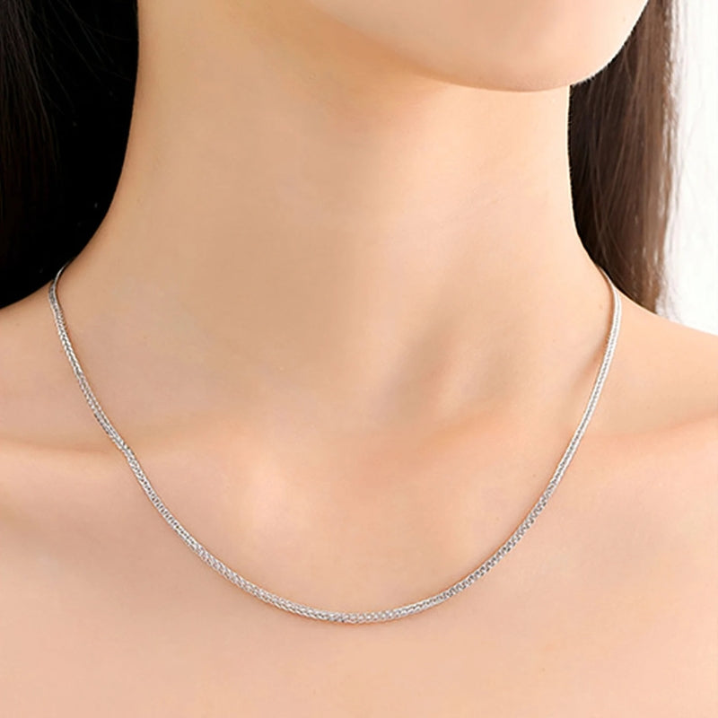 Chopin Silber Halskette aus 925er Silber – edles Design mit fein verbundenen Gliedern. Perfekt als stilvolles Accessoire oder Geschenk. ✨