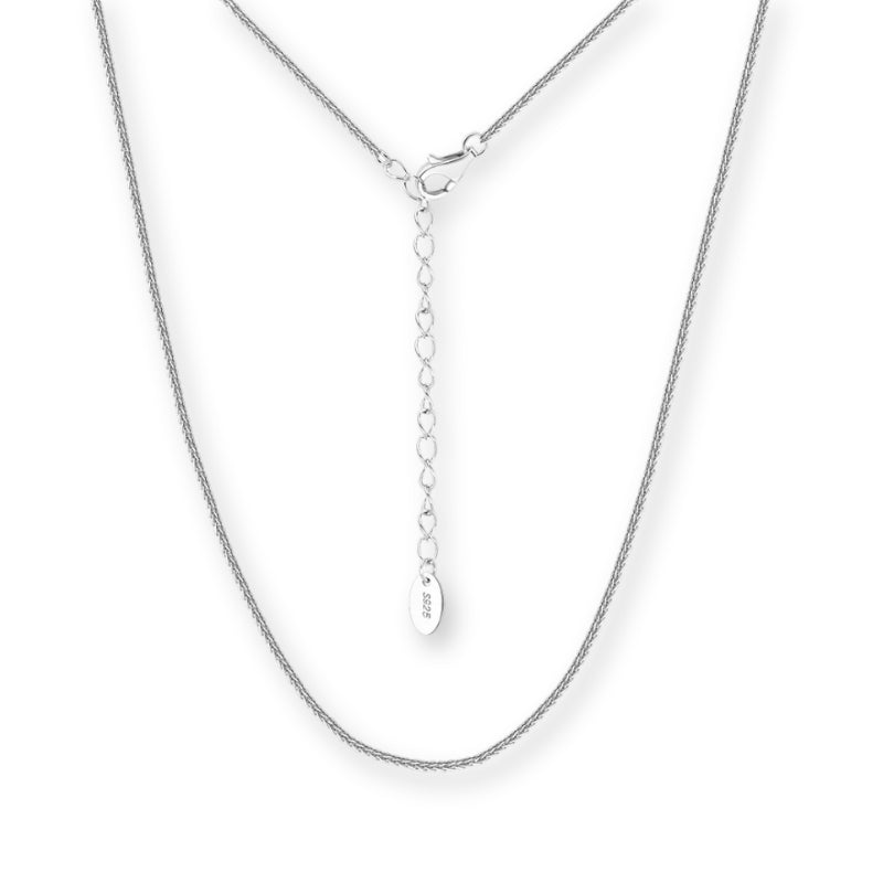 Chopin Halskette aus 925er Silber – verstellbar 40–45 cm, filigrane Gliederkette für Anhänger oder solo, eleganter Klassiker.