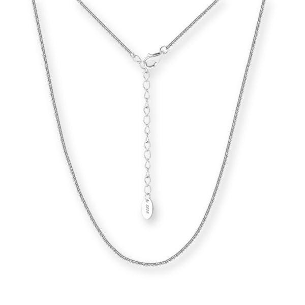 Chopin Halskette aus 925er Silber – verstellbar 40–45 cm, filigrane Gliederkette für Anhänger oder solo, eleganter Klassiker.