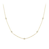 Darling Gold Silber Halskette aus 925er Sterlingsilber mit Kristallen, verstellbar in Gold oder Silber, Geschenk für die Liebste.