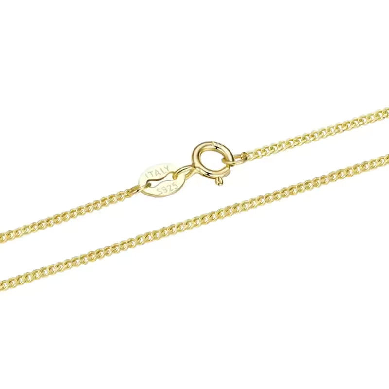 Basic Gold Halskette 925er Silber - FALKENKOENIG SCHMUCK & Piercing Online Shop