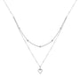 Layering Halskette 925 Sterlingsilber mit Herz Anhänger und Kugelkette, verstellbar in Gold oder Silber, Geschenk für Frau.