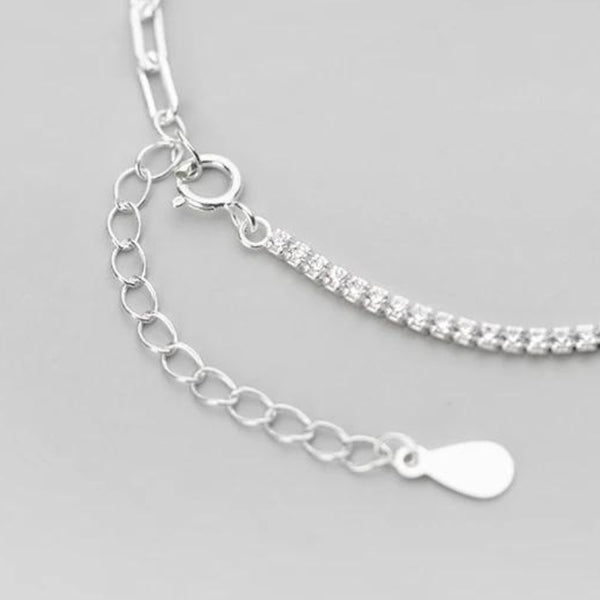 Kette Kristall TennisArmband Silber - FALKENKOENIG SCHMUCK & Piercing Online Shop