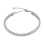 Charm Armband aus Kordel in Grau