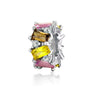 Candy Stopper Charm aus 925er Silber mit bunten Steinen – farbenfroher, verspielter Anhänger mit Stopperfunktion für Lebensfreude & Stil.