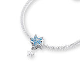 Seestern Charm Anhänger Sterlingsilber Zirkonia - FALKENKOENIG SCHMUCK & Piercing Online Shop