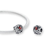 Marienkäfer Charm aus 925er Silber – liebevoll gestalteter Anhänger als Glücksbringer und Symbol für Hoffnung, Schutz und Lebensfreude.