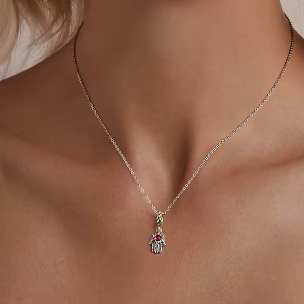 Fatima Charm-Anhänger 925er Silber - FALKENKOENIG SCHMUCK & Piercing Online Shop