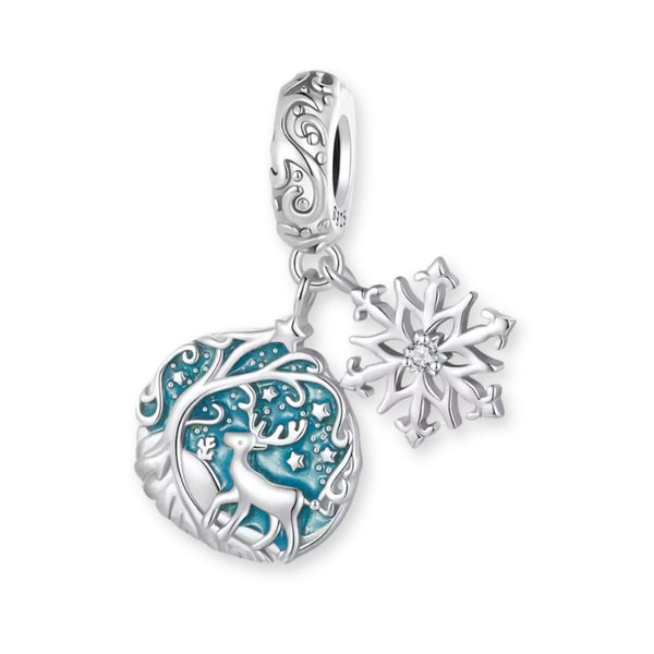 Winterland Charm-Anhänger 925er Silber - FALKENKOENIG SCHMUCK & Piercing Online Shop