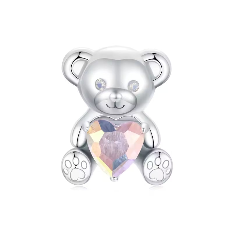Baer Herzilein Charm 925er Silber