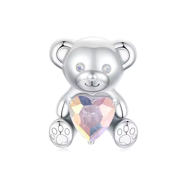 Baer Herzilein Charm 925er Silber