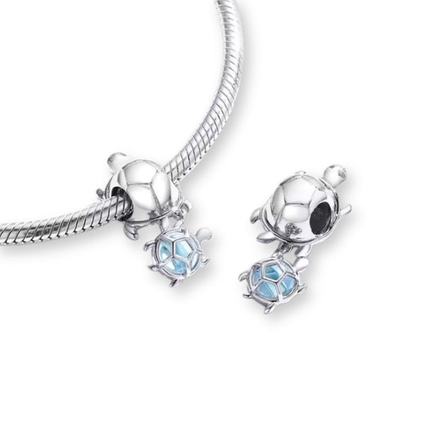 Schildkröten Charm Anhänger Sterlingsilber - FALKENKOENIG SCHMUCK & Piercing Online Shop