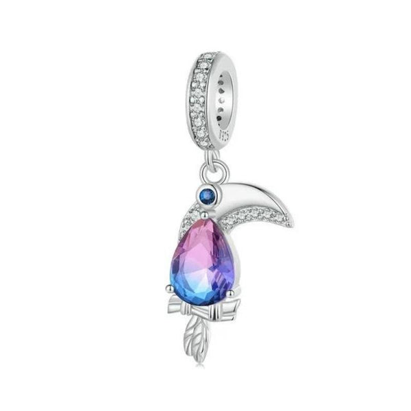 Tukan Charm-Anhänger 925er Silber - FALKENKOENIG SCHMUCK & Piercing Online Shop