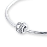 Herzchen Charm aus 925er Silber – schlichter, glänzender Anhänger als Symbol für Liebe, Nähe und Verbundenheit.