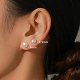 Perlen Coral Ohrstecker 925er Silber - FALKENKOENIG SCHMUCK & Piercing Online Shop