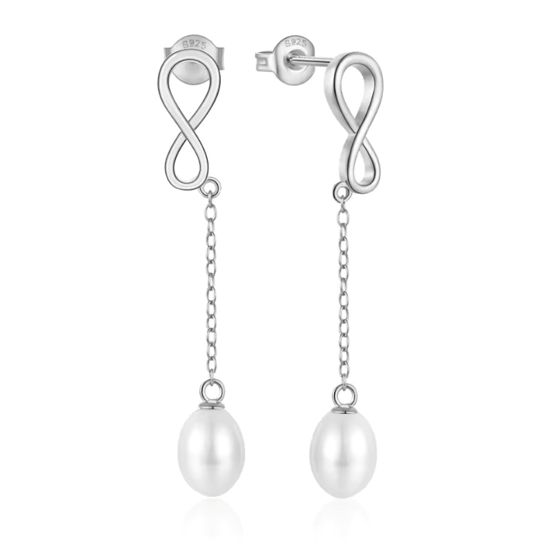 Elegante Perlen Ohrringe aus 925er Silber oder Goldoptik – klassisches Schmuckstück für Hochzeit, Geschenk oder zeitlosen Stil.