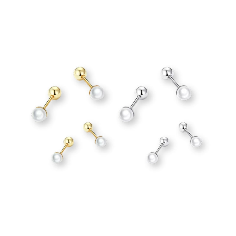 Ohrstecker Perlen Sterling Silber - FALKENKOENIG SCHMUCK & Piercing Online Shop