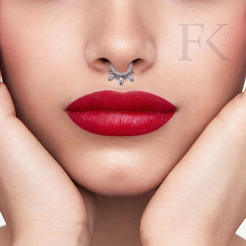 Indian Silber Septum-Piercing Titan - FALKENKOENIG SCHMUCK & Piercing Online Shop