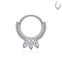 Feder Silber Septum-Piercing Titan - FALKENKOENIG SCHMUCK & Piercing Online Shop