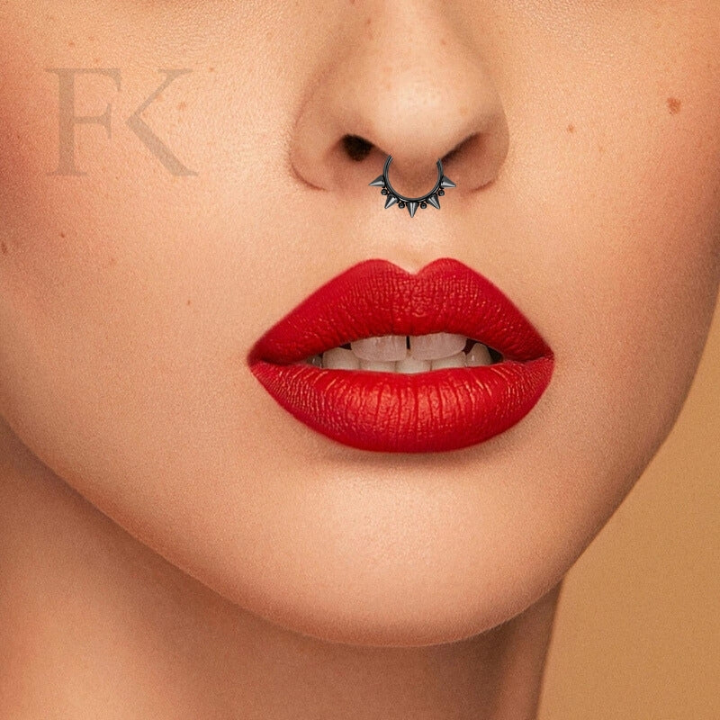 Silber Septum Nasenring Piercing Titan - FALKENKOENIG SCHMUCK & Piercing Online Shop