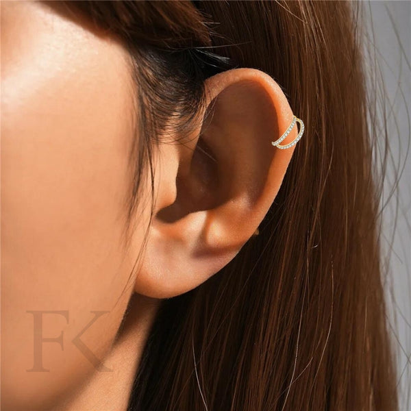 Gold Doppel-Nasenring Piercing Titan - FALKENKOENIG SCHMUCK & Piercing Online Shop