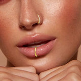 Gold Nasenring Piercing Titan - FALKENKOENIG SCHMUCK & Piercing Online Shop