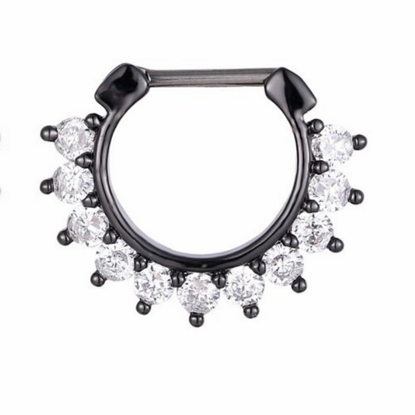 Nasenpiercing Ring Titan Schwarz- Nasenring - FALKENKOENIG SCHMUCK & Piercing Online Shop