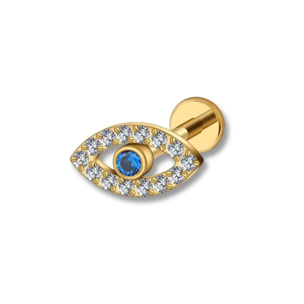 Fatima-Auge Labret Piercing - Gold Titan - FALKENKOENIG SCHMUCK & Piercing Online Shop