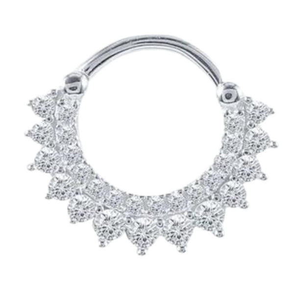 Rosen Septum-Piercing 925er Silber - FALKENKOENIG SCHMUCK & Piercing Online Shop