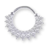 Kristall Tragus-Piercing 925er Silber - FALKENKOENIG SCHMUCK & Piercing Online Shop