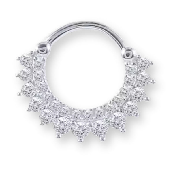 Kristall Tragus-Piercing 925er Silber