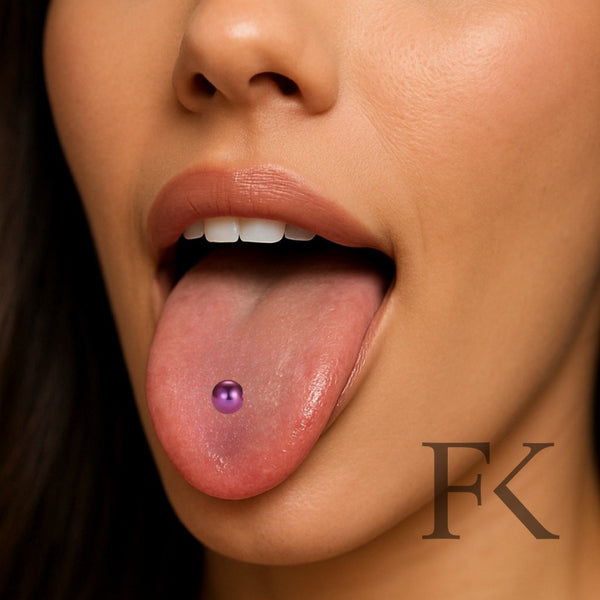 Zungenpiercing 4er-Set Titan - FALKENKOENIG SCHMUCK & Piercing Online Shop