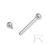 Zungenpiercing-Set aus Titan mit vier Farben – Silber, Lila, Topas und Saphir-Blau – auf weißem Hintergrund, hochwertig & vielseitig kombinierbar.