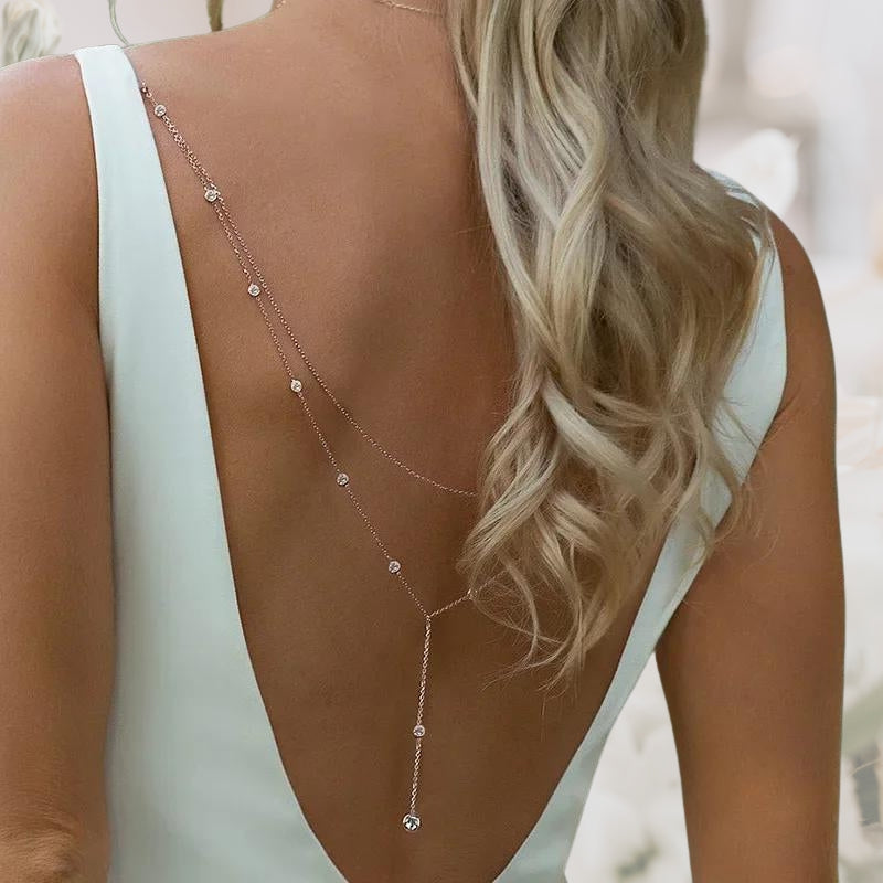 Sexy Braut-Rückenkette Hochzeit - FALKENKOENIG SCHMUCK & Piercing Online Shop