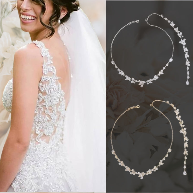 Lilien Braut-Rückenkette Hochzeit - FALKENKOENIG SCHMUCK & Piercing Online Shop